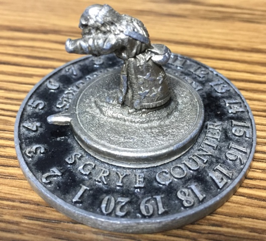 1994 Dwarf (no orb, just nub) - Reaper Scrye Life Counter MTG Magic Pewter Miniatures D&D