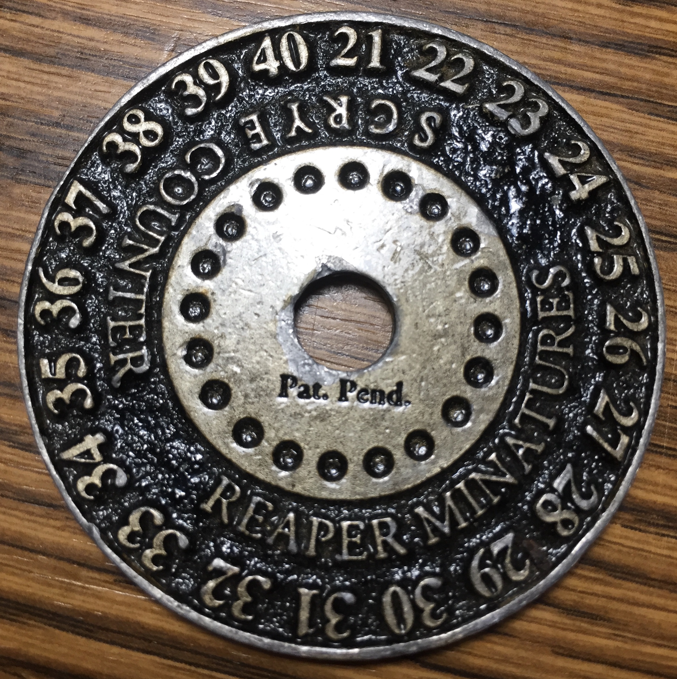 1994 Dwarf (no orb, just nub) - Reaper Scrye Life Counter MTG Magic Pewter Miniatures D&D