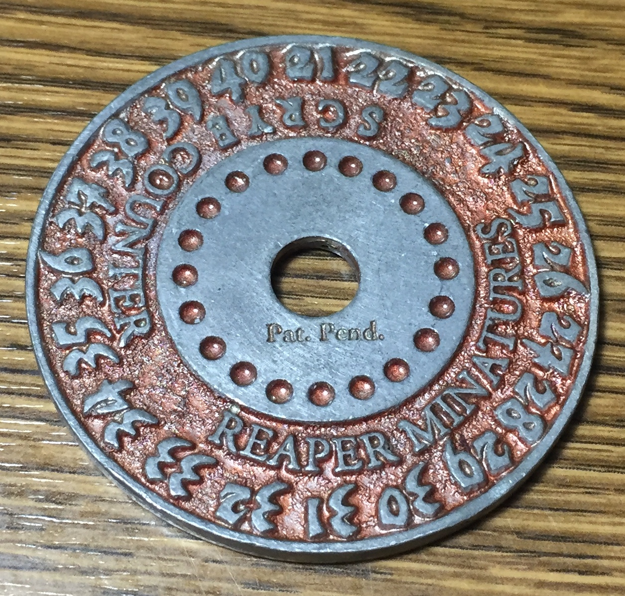 1994 Wizard - Red - Reaper Scrye Life Counter MTG Magic Pewter Miniatures D&D
