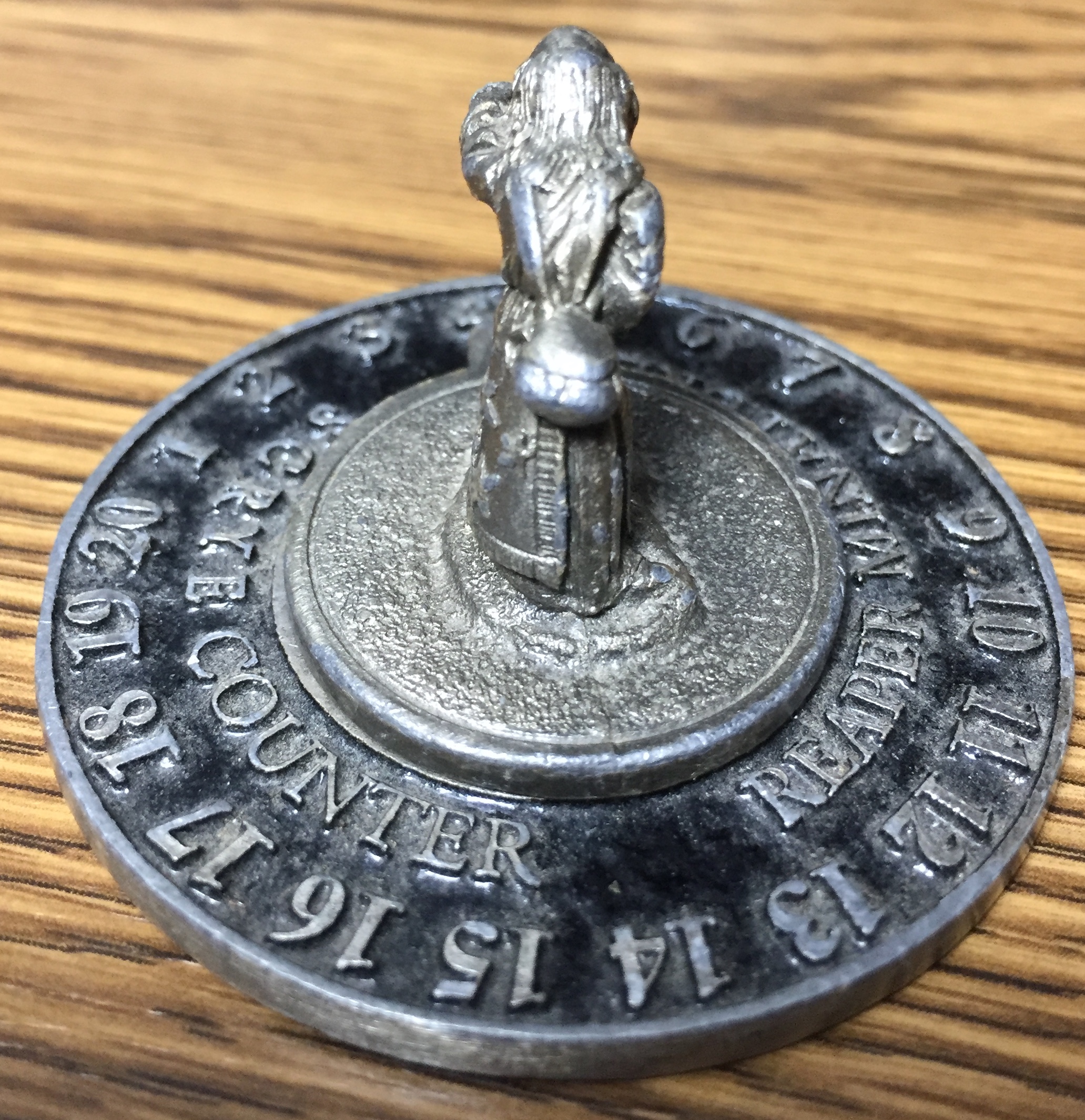 1994 Dwarf (no orb, just nub) - Reaper Scrye Life Counter MTG Magic Pewter Miniatures D&D