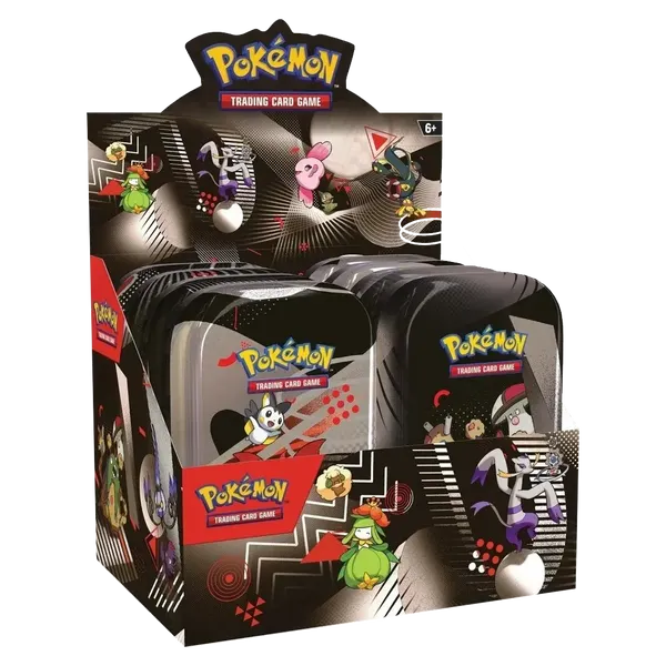 Black Bolt & White Flare Unova Mini Tin Display LIMIT 2 PER CUSTOMER