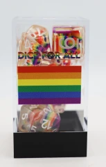 Foam Brain Games Dice Block 7ct Polyhedral - Transgender Flag - FBG2286