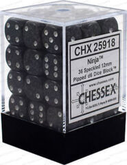 Chessex Dice Block 36ct 12mm d6 - Speckled Ninja - CHX25918