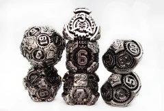 Foam Brain Games Dice Metal Case 7ct Polyhedral - Airship Gears: Fierce Flotilla - FBG4458