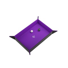 Gamegenic Dice Tray - Rectangular Purple / Black