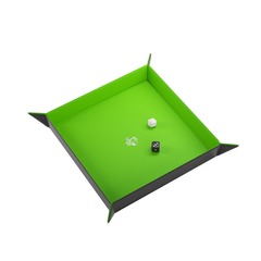 Gamegenic Dice Tray - Square Green / Black