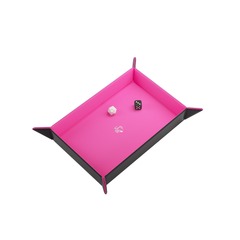 Gamegenic Dice Tray - Rectangular Pink / Black