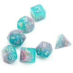 Foam Brain Games Dice Block 7ct Polyhedral - Seabed Treasure - FBG1054
