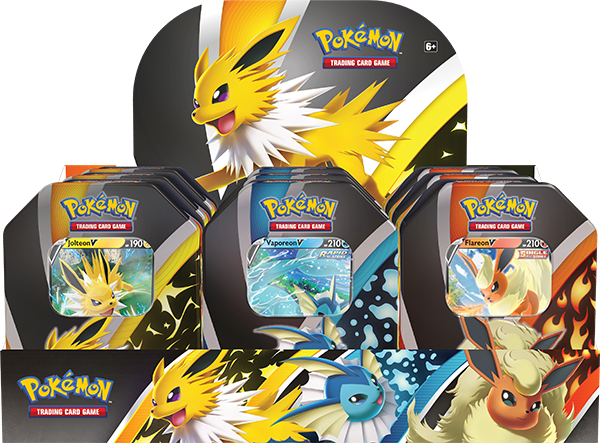 Eevee Evolutions Tins Set of 3