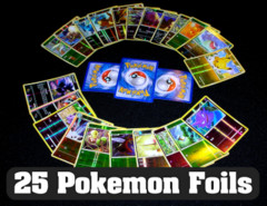 25 Pokemon Foils Assorted Card Lot