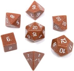 Ultra Pro 7ct Polyhedral - Gemstone RPG Dice Set - Gold Sandstone