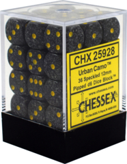 Chessex Dice Block 36ct 12mm D6 - Speckled Urban Camo - CHX25928