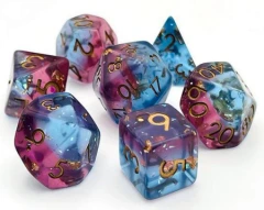 Foam Brain Games Dice Block 7ct Polyhedral - Mermaid Blood - FBG2502