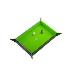 Gamegenic Dice Tray - Rectangular Green / Black