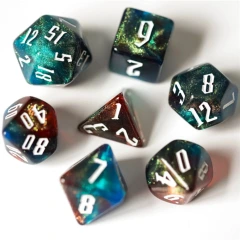 Foam Brain Games Dice Block 7ct Polyhedral - Magician's Illusion - FBG1084