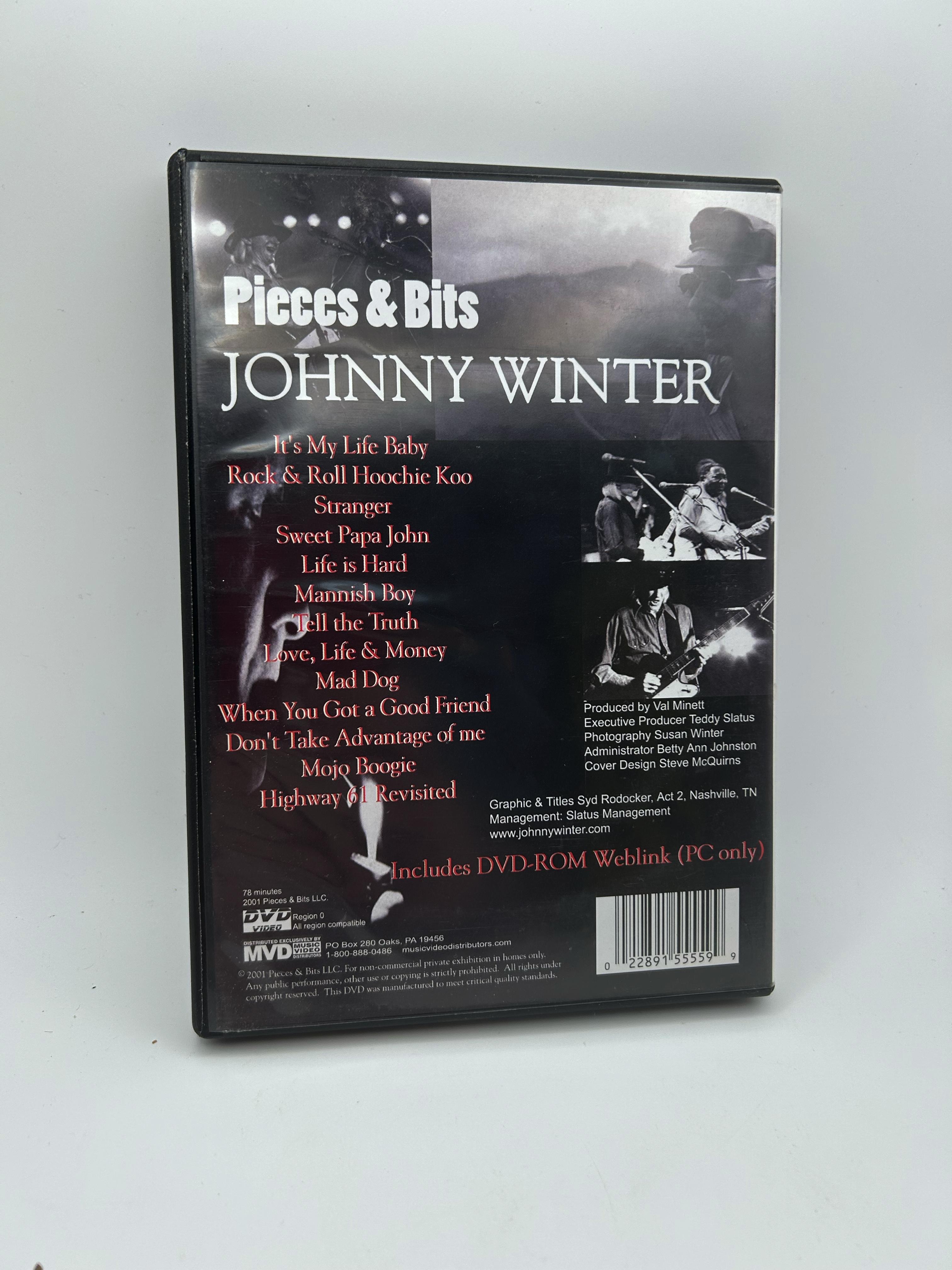 Pieces & Bits Johnny Winter DVD - Pre Owned