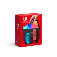 Nintendo Switch OLED with Blue and Red Joy-Con