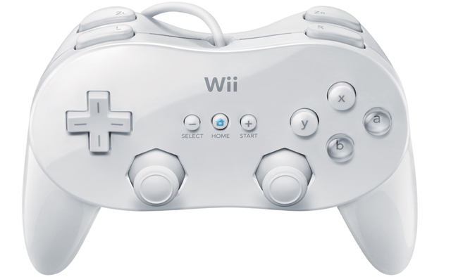 White Wii Classic Controller Pro