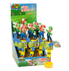 SUPER MARIO LIGHT UP FAN WITH CANDY 0.35 OZ