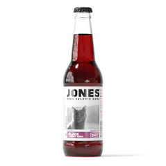 JONES DIET BLACK CHERRY SODA 12 OZ BOTTLE