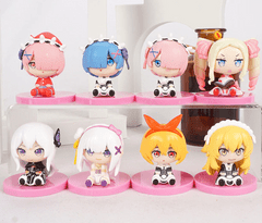 Small Re:Zero Figure - Pink Base A