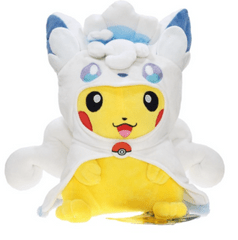 Pikachu as Vulpix Plush