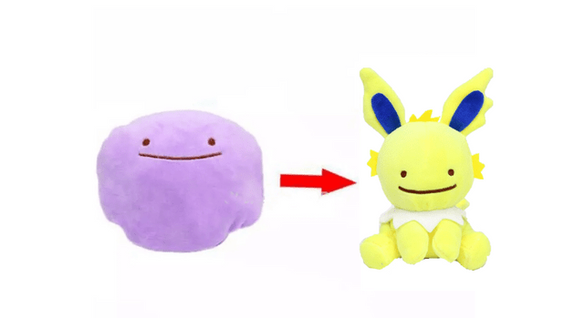 Small Transforming Jolteon/Ditto Plush