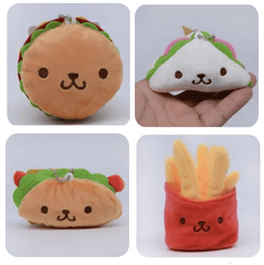 Cute Food Plush Keychain
