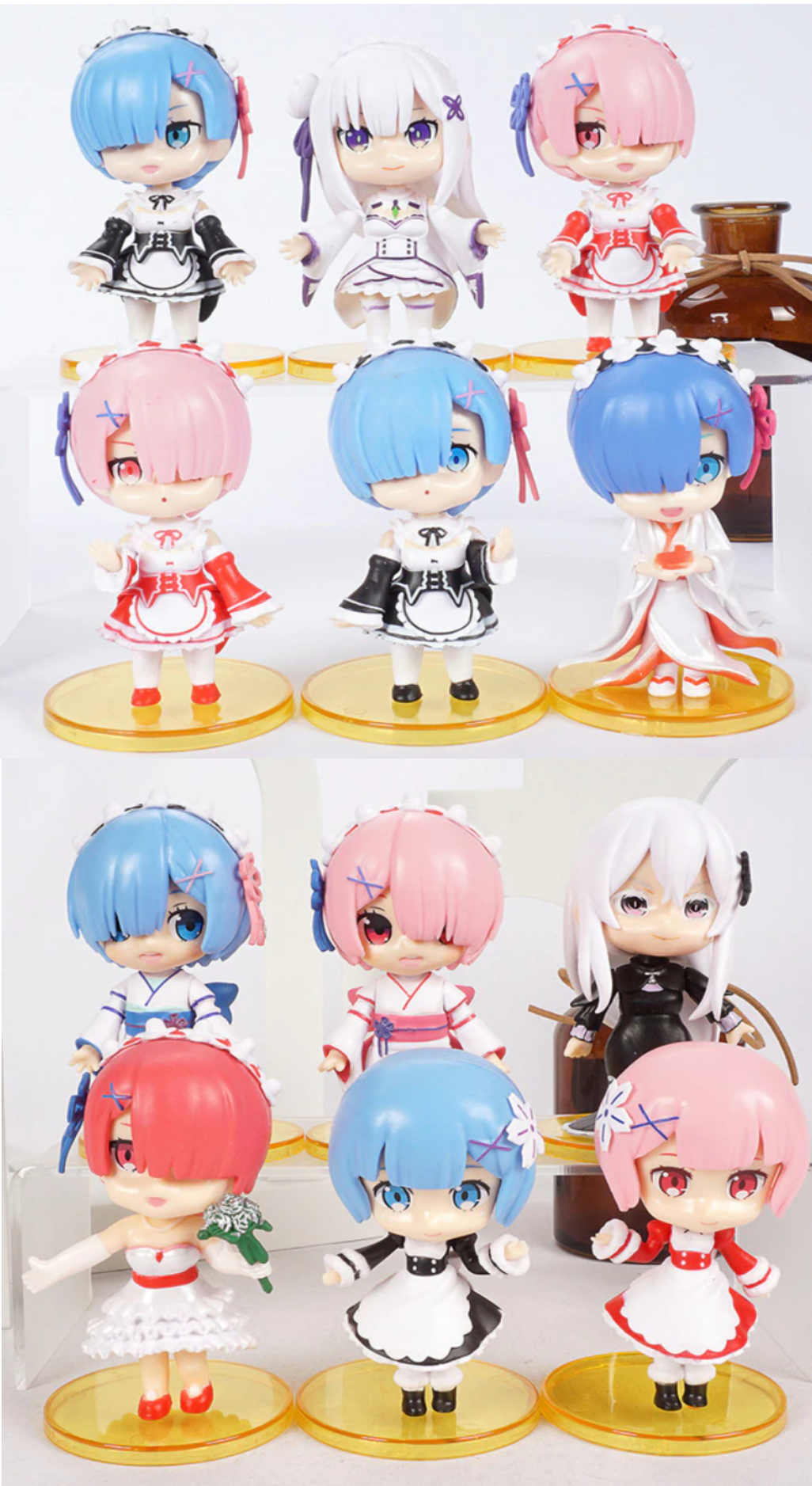 Medium Re:Zero Figure Yellow Base Medium Re:Zero Figure Yellow Base