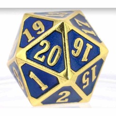 Die Hard Dice MTG Roll Down Counter Shiny Gold Sapphire