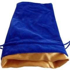 Blue velvet w/ luxury Gold Satin Lining