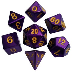 7ct Metallic Dice 16mm Purple
