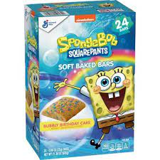 Spongebob Bubbly Birthday Cake Bars