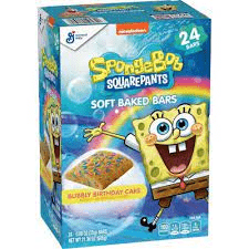 Spongebob Bubbly Birthday Cake Bars