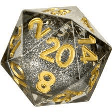 D20 Elixir Dice Liquid Core Singles- Vanishing Oil