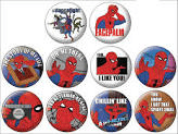 Spiderman Buttons