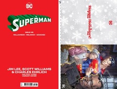 SUPERMAN #8D JIM LEE DC HOLIDAY CARD SPECIAL EDITION VARIANT