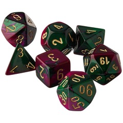 Gemini Green-Purple/gold 7ct poly set
