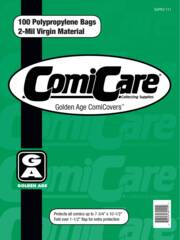 Comicare Golden PP Bags 100 ct