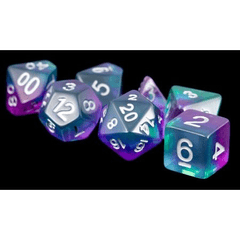 7 Count Poly Dice Set: Aurora - Blue