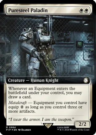 Puresteel Paladin (Extended Art) (Surge Foil)