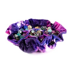 Velvet Dice Bag with Pockets Nebula