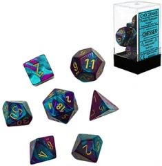 Gemini Purple-Teal/gold 7ct poly set
