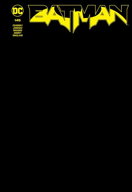 BATMAN #145F BLACK BLANK VAR