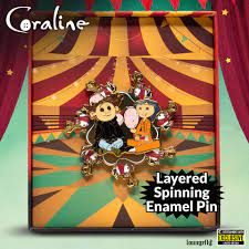 Coraline Spinning Enamel Pin
