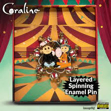 Coraline Spinning Enamel Pin