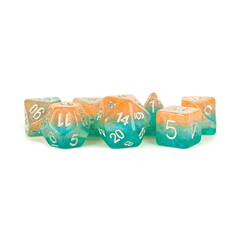 7ct Poly Dice Set Layered Stardust Sunset
