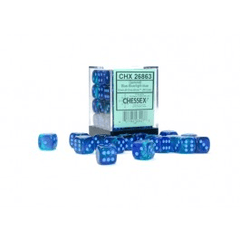 Chessex Gemini Blue-Blue/Light Blue 12MM D6 Dice