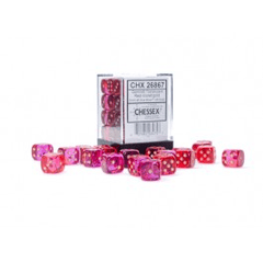 Chessex Gemini Translucent Red-Violet/Gold 12MM D6 Dice