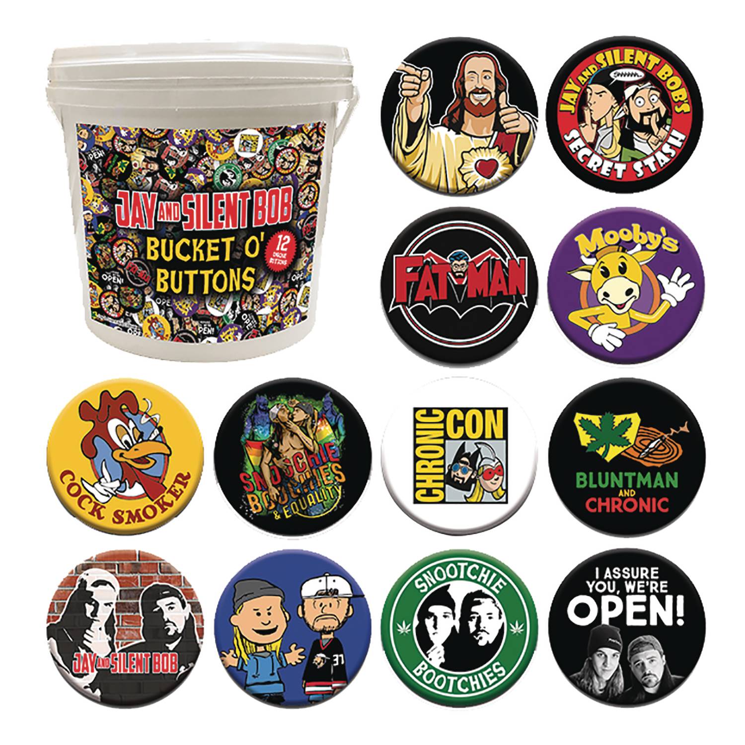 Jay and Silent Bob Buttons
